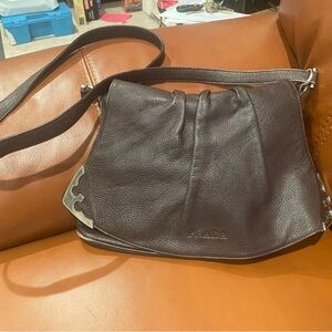 Prada Rich Brown Leather Shoulder Bag